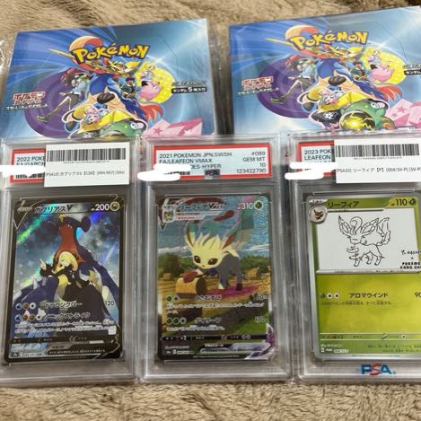 Pokémon Cards LeafeonHR Promo GarchompCSR Battle Partners Unopened Shrinkable 2 Box 3枚