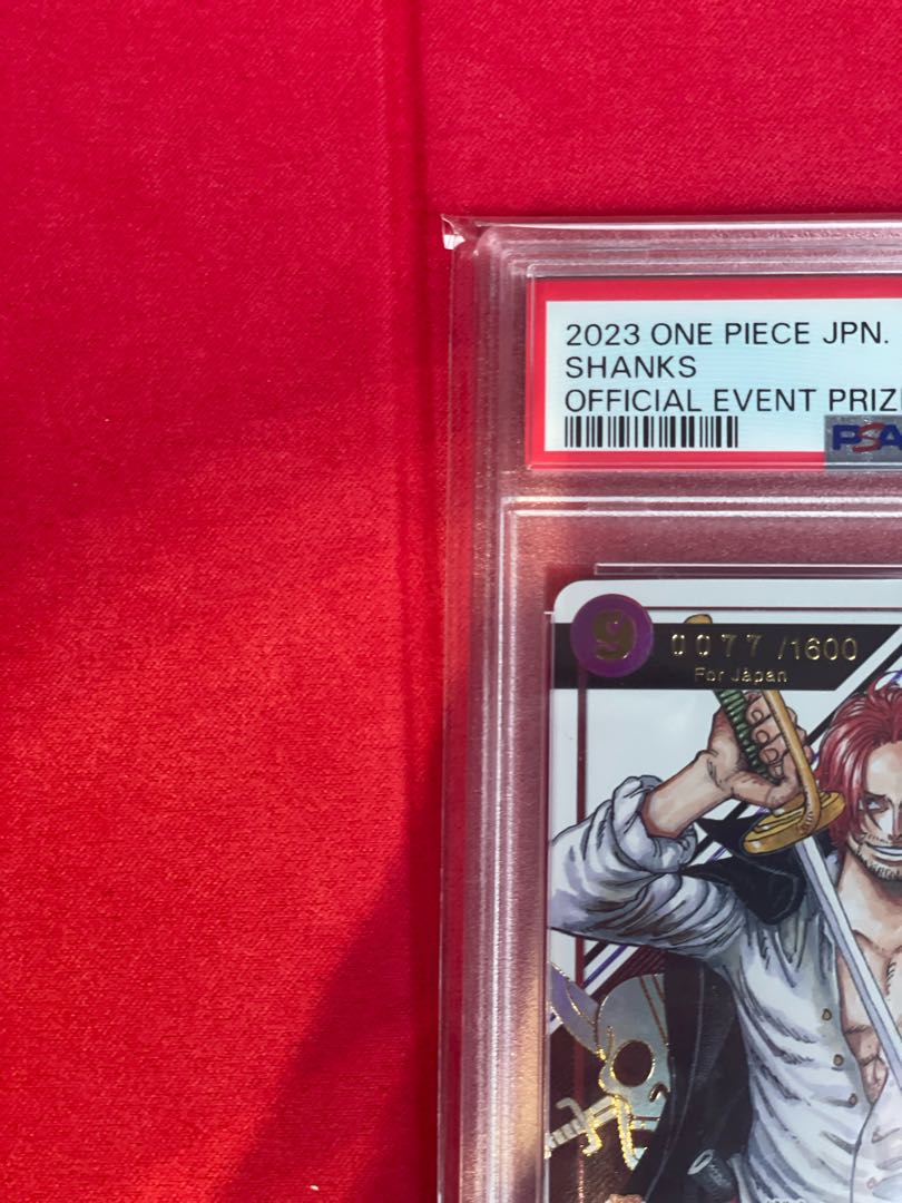PSA10】シャンクス for Japan シリアルナンバー入り フラッグ PSA10】シャンクス for Japan シリアルナンバー入り フラッグ