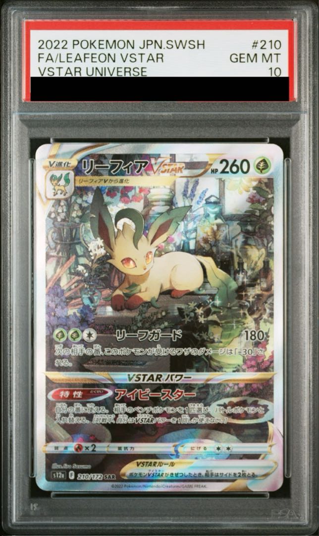 い出のひと時に、とびきりのおしゃれを！ PSA10】リーフィアVSTAR SAR 210/172の通販 土日祝休@magi公式 ポケモンカードゲーム