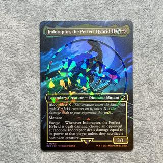 ＜EN＞ 《究極のハイブリッド恐竜、インドラプトル/Indoraptor, the Perfect Hybrid》 (ボーダーレス/ロゴ入りFoil) [LCI] 1枚