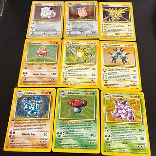 ポケモンカード　旧裏　英語版　9種　セット 1枚