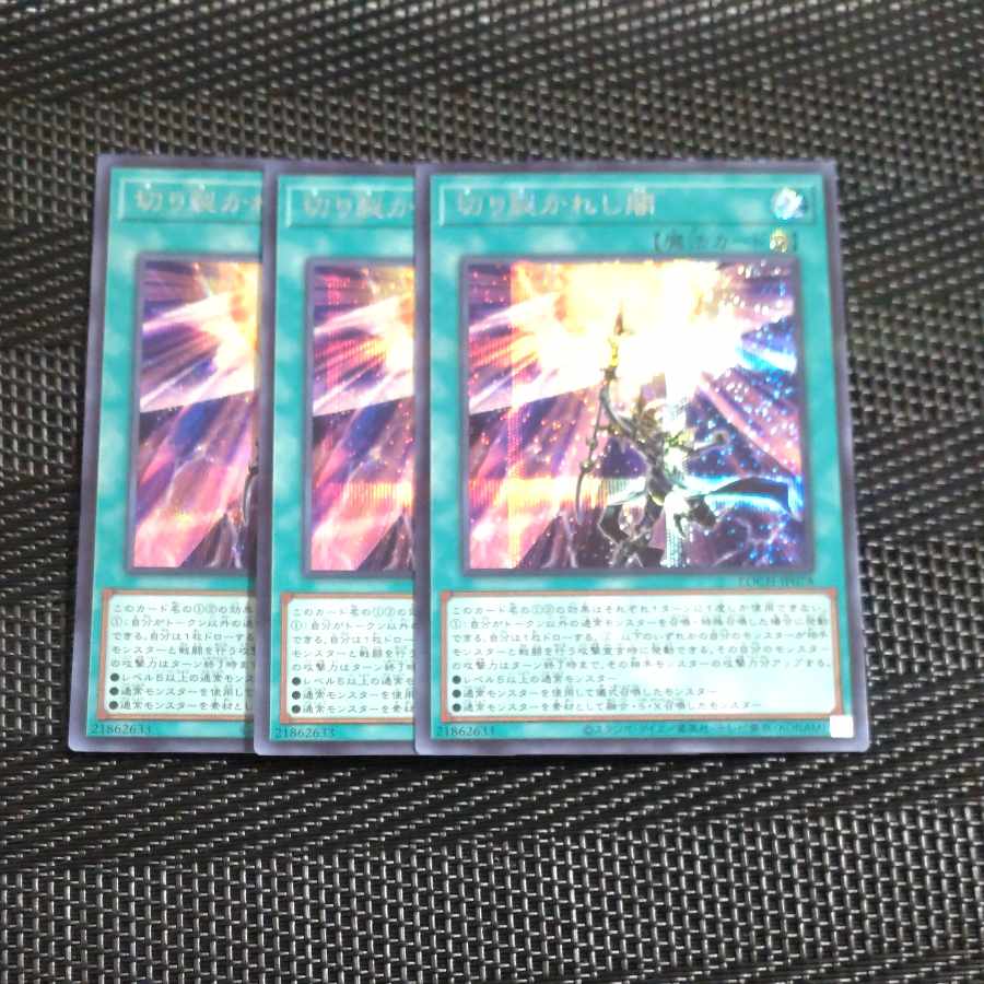 【木林堂】 【木林堂】 切り裂かれし闇 シークレットレア LOCH-JP078 3枚