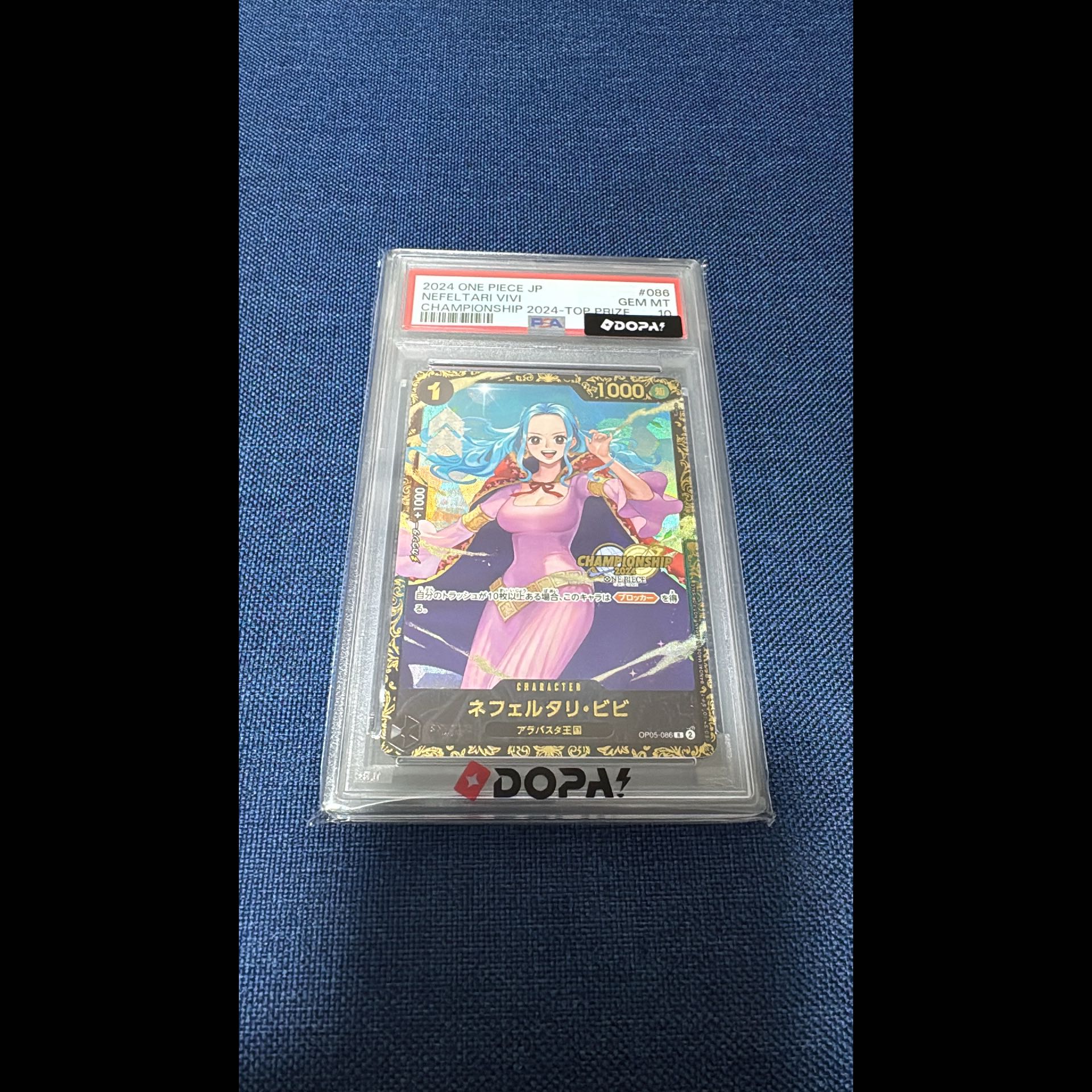 [PSA10] Nefertari Bibi (Championship 2024 / CS2024) (Parallel) R PROMO OP05-086 1枚