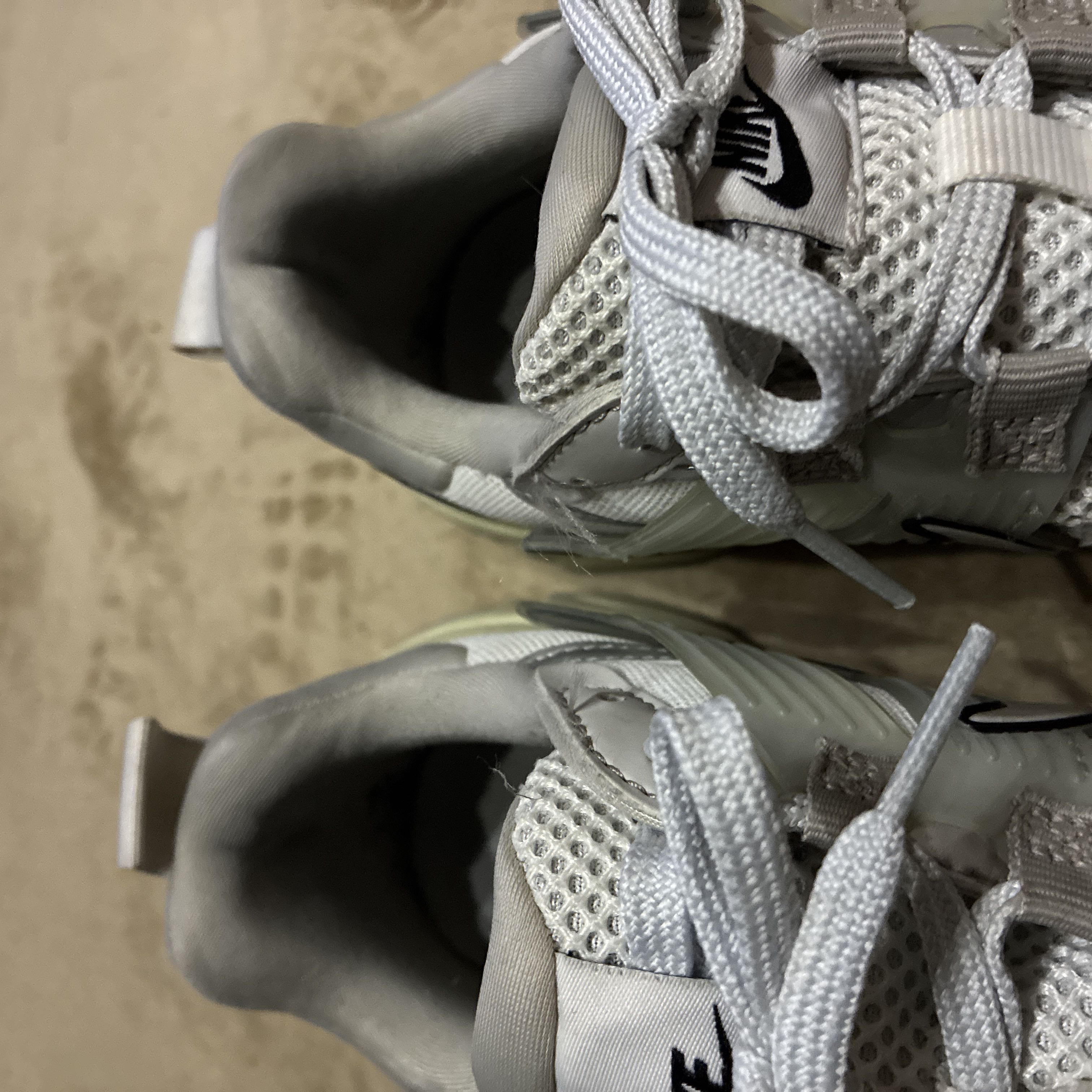 NIKE Sneakers, Silver, White, Men's, 25.0 cm 25cm