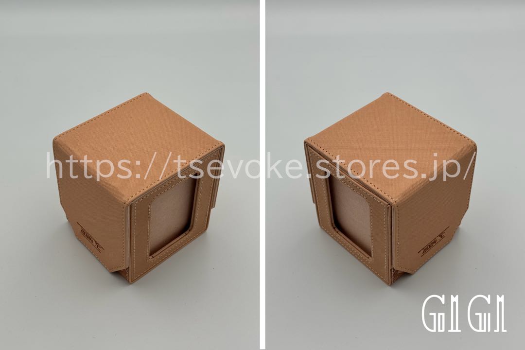 「TIMEWALKER」コレクター向け 高級トレカデッキケース（ストレージボックス、デッキホルダー）茶色 1枚