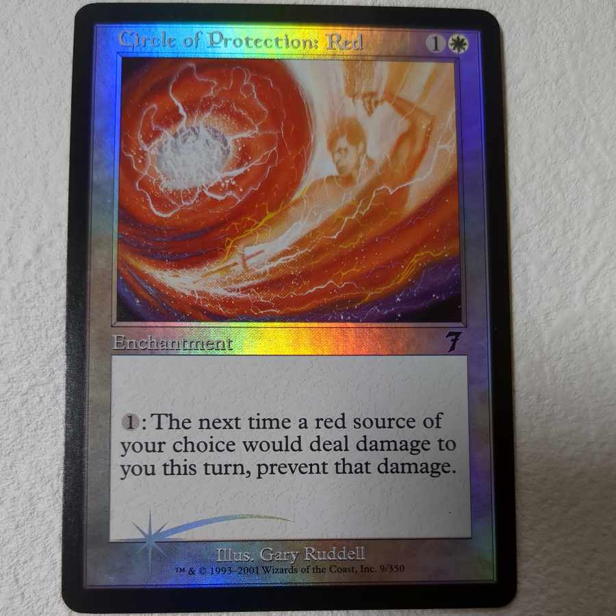 [7ED] Circle of Protection: Red [Foil] [English 1枚