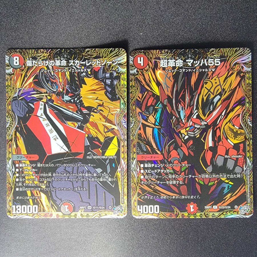 傷だらけの革命 スカーレッドゾーン(シークレットレア仕様) SE (秘)11/(秘)24 2枚