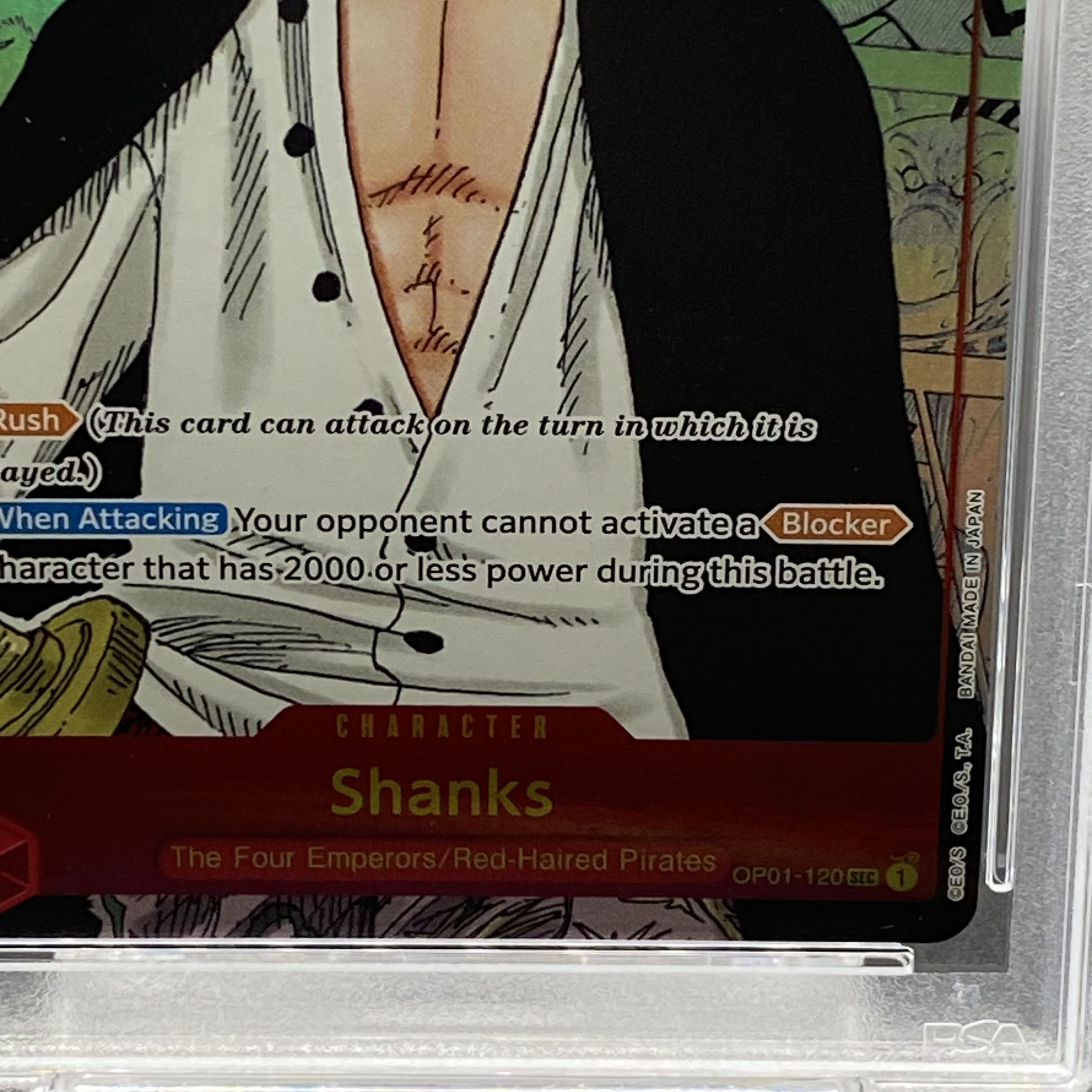 [PSA10] Shanks 《English Edition》 (Comipara / Manga Background) [SEC] {OP01-120}