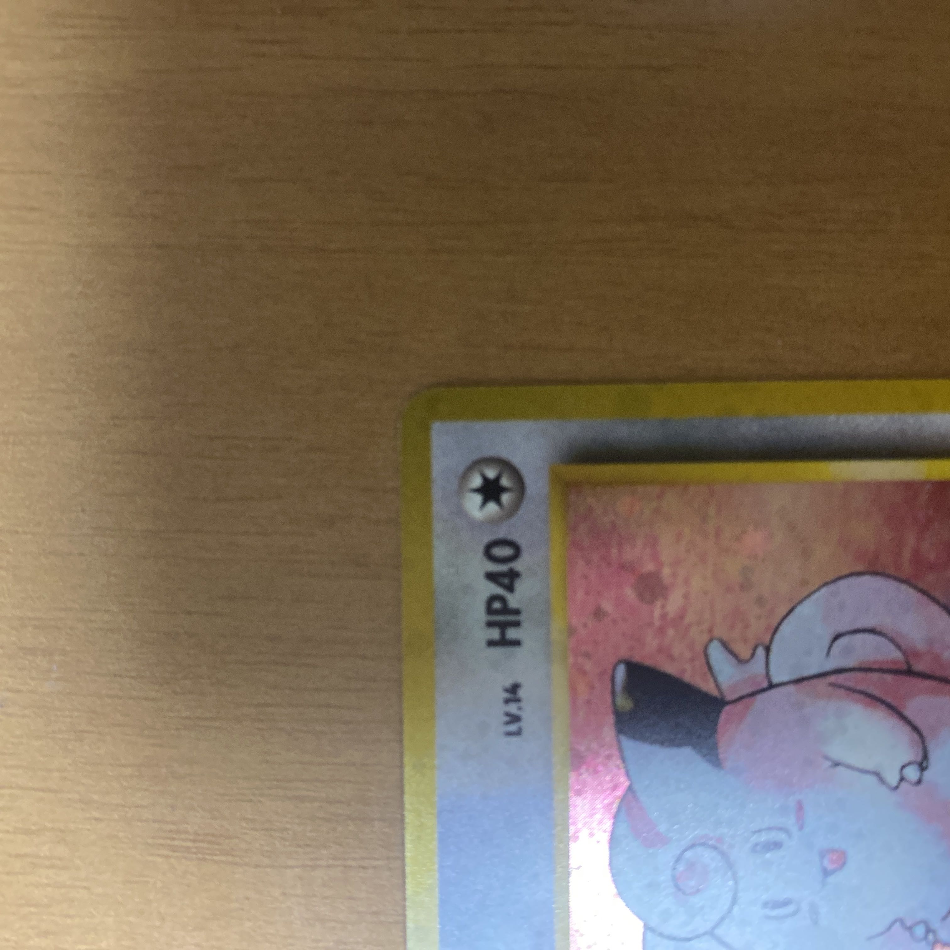 In excellent condition Clefairy, with "Kira" mark, old back cover ★ 1枚