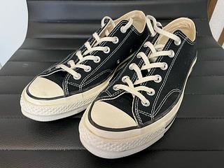 中古美品 コンバース チャックテイラー CT70 OX 26.0 黒 中古美品 コンバース チャックテイラー CT70 OX 26.0 黒