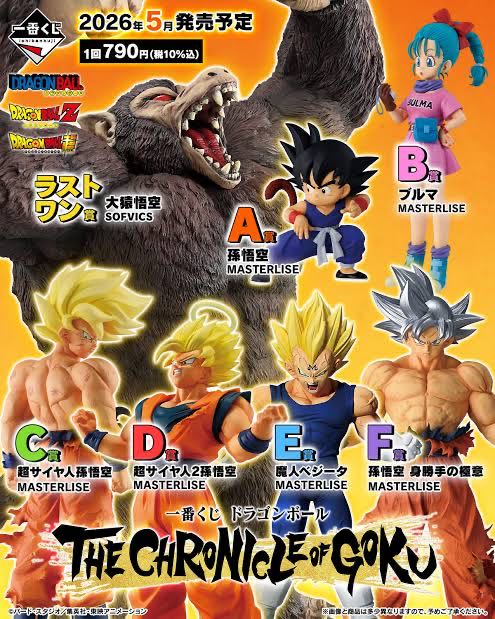 Ichiban raffle Dragon Ball THE CHRONICLE OF GOKU All prizes (all kinds) complete 42 items total