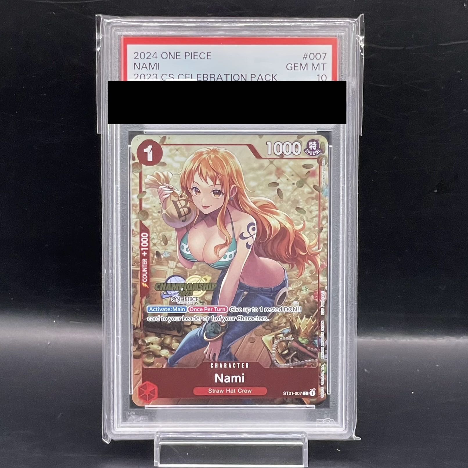 【PSA10】ナミ C パラレル チャンピオンシップ2023 英語版 PROMO ST01-007