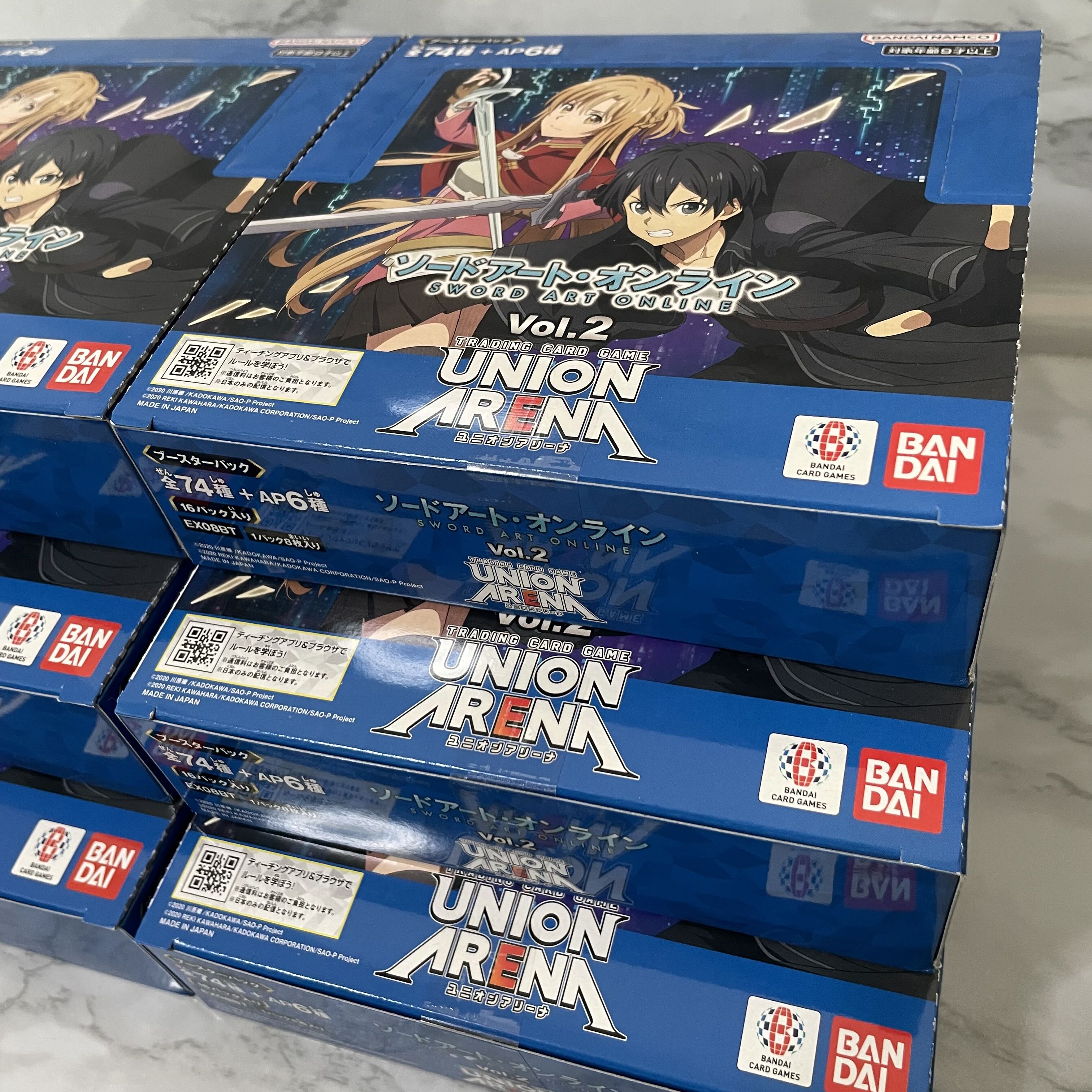 【新品未開封】ユニオンアリーナ　ソードアートオンライン Vol.2 6BOX ユニオンアリーナ ソードアートオンライン Vol.2 新品未開封6BOX