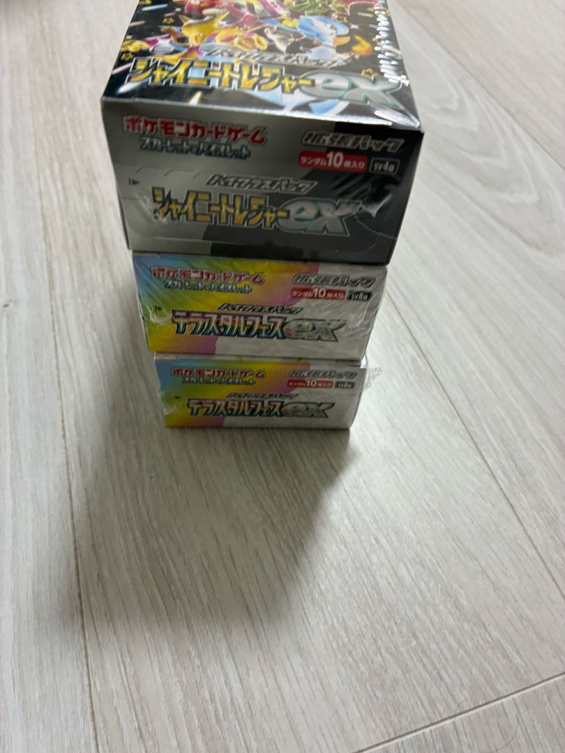 ポケモンカード テラスタル2BOX シャイニートレジャー1BOX 完全 ポケモンカード テラスタル2BOX シャイニートレジャー1BOX 完全
