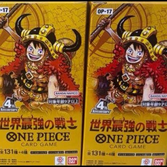 ワンピースカード　世界最強の戦士　完全未開封　3BOX テーブル付き 2BOX