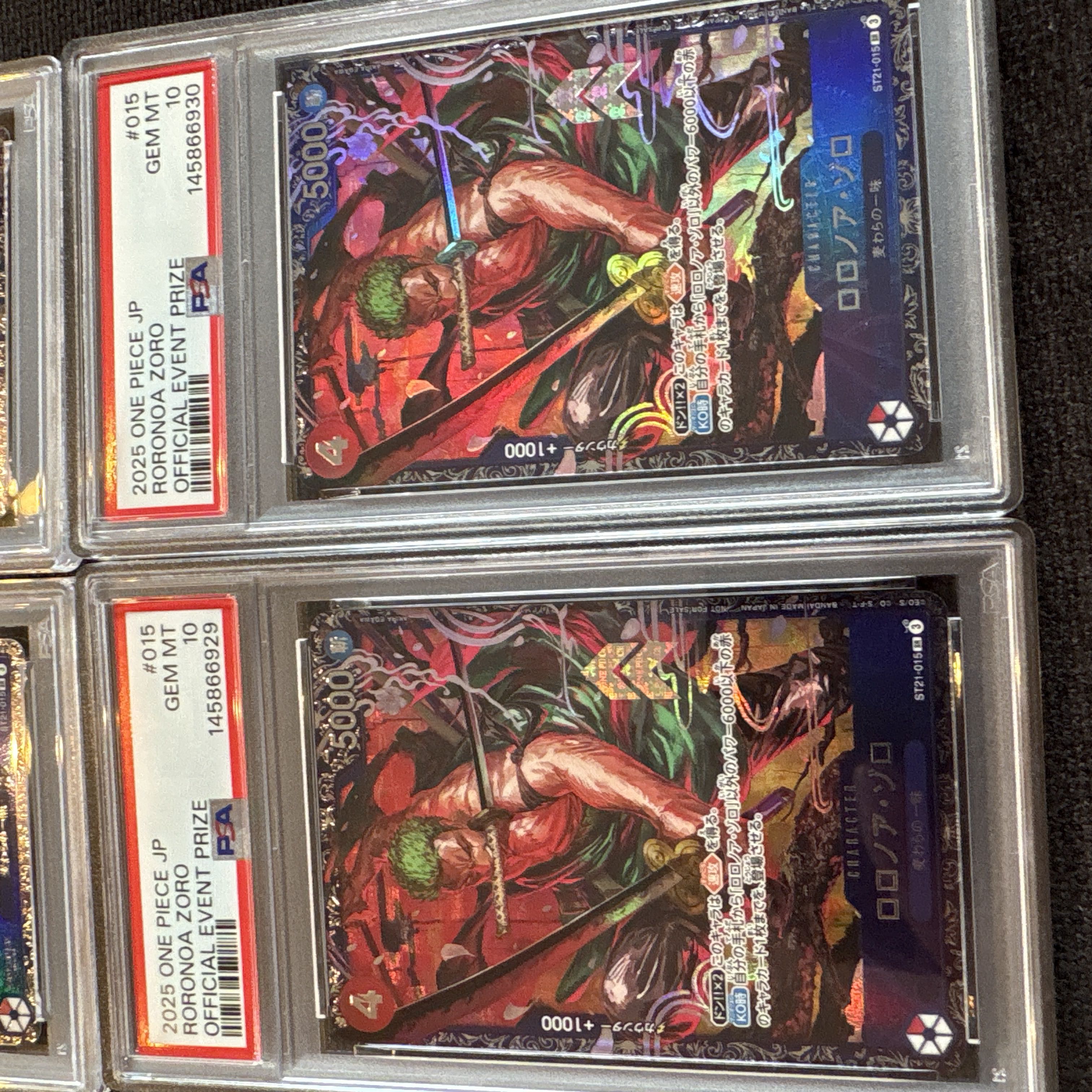 Flagship Battle Roronoa Zoro PSA10 One Piece Card Best 8 Commemorative psa10 4 consecutive numbers 4枚
