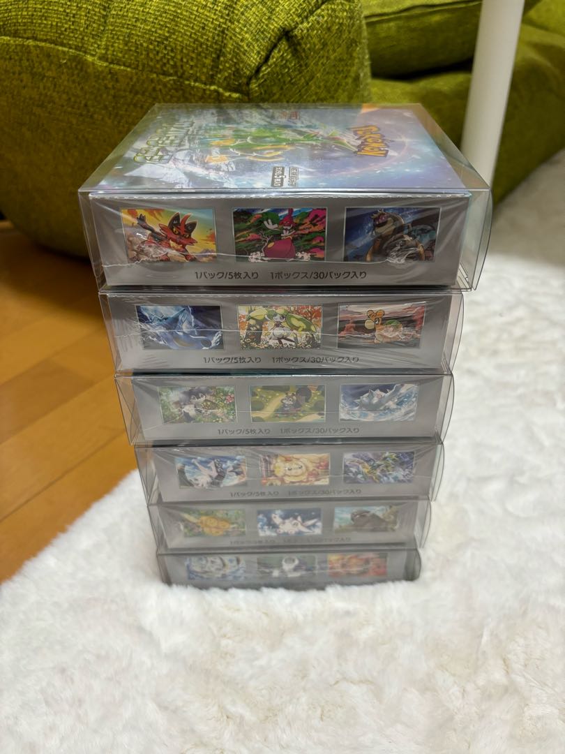 ポケカ シュリンク付き未開封ボックス 6箱 6BOX