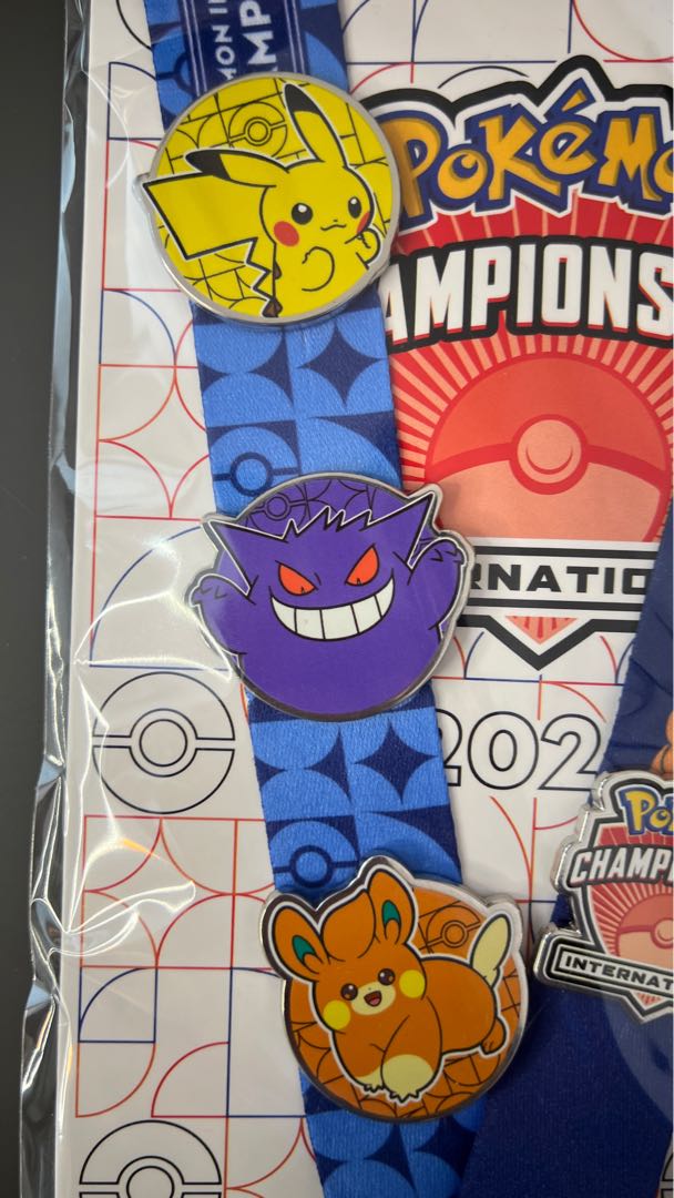 Pokemon 2024 EUIC Neck Strap Pin Badge