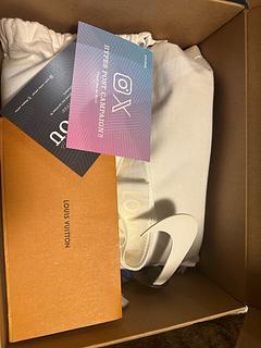 It's real. Louis Vuitton x Nike Air Force 1 Low by Virgil Abloh "White & Team Royal Blue" 28cm