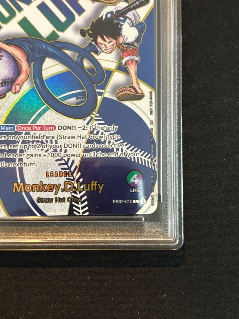 PSA10] Monkey D. Luffy (English Version / Dodgers) PROMO EB02-010 1枚