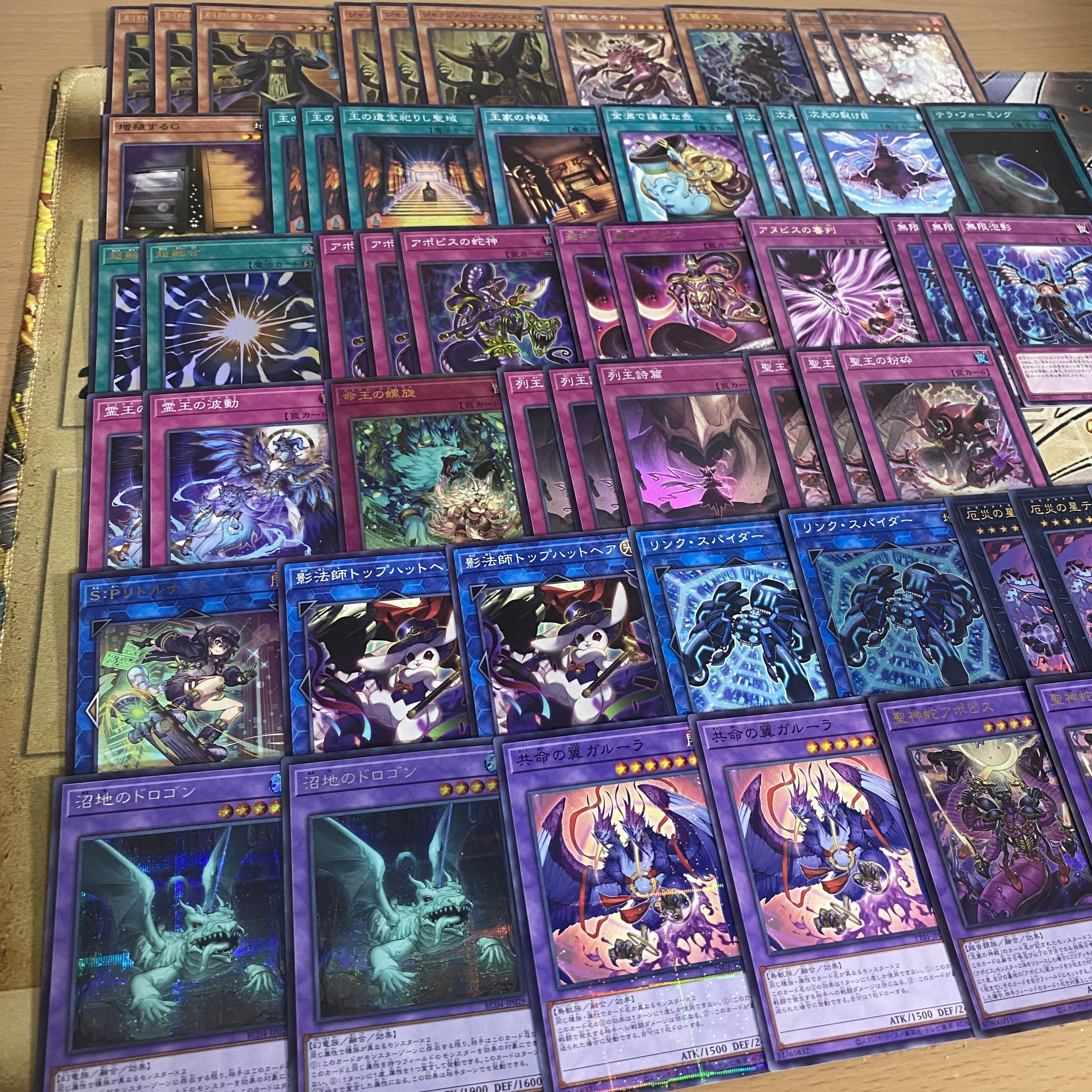 大会優勝構築 リシド デッキ 遊戯王 刻印を持つ者 聖王の粉砕 霊王の波動 列王詩篇 命王の螺旋 王の遺宝祀りし聖域 アポピスの蛇神 1枚