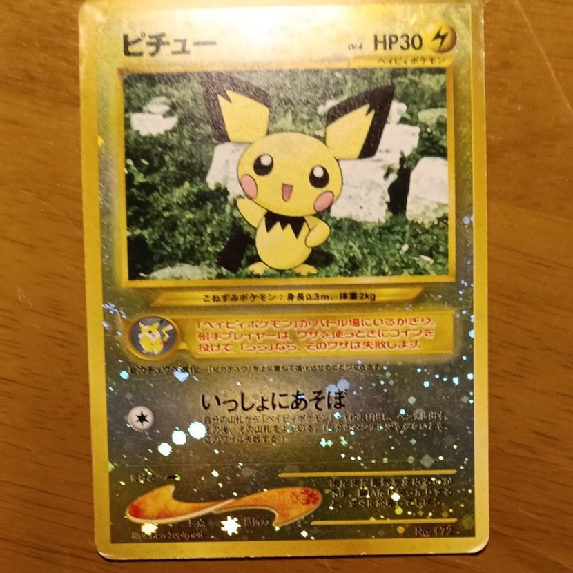 Pichu Premium File: Shiny (Old Back Cover)  1枚