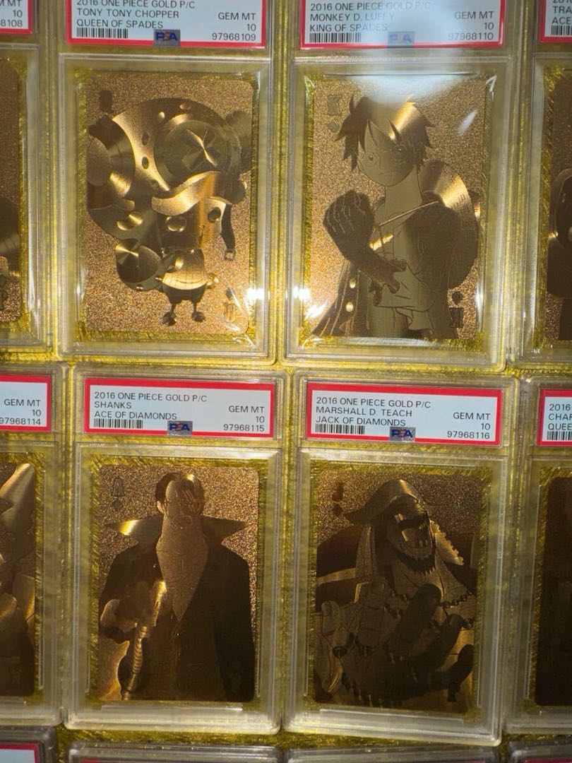 18連番 PSA10 sequential complete set ワンピース ゴールド