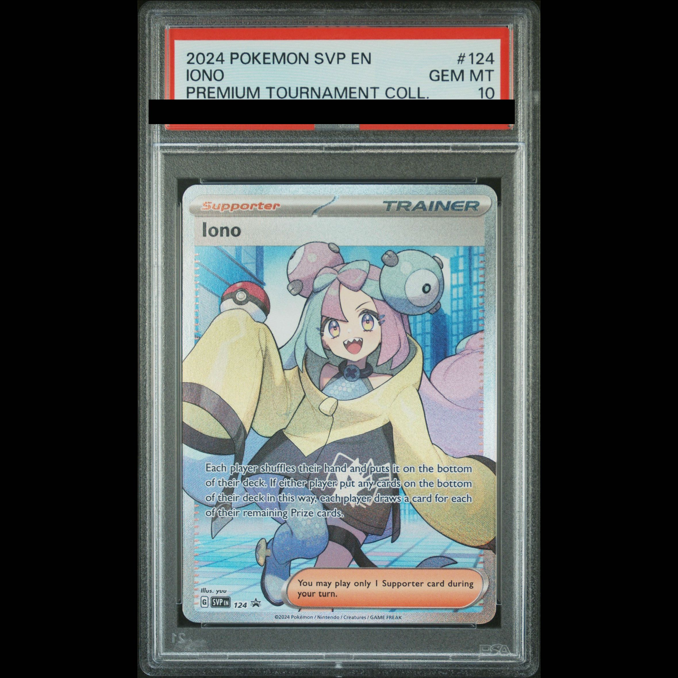 【PSA10】ナンジャモ (Iono/SR仕様/英語版) 124 PROMO SV-P 1枚