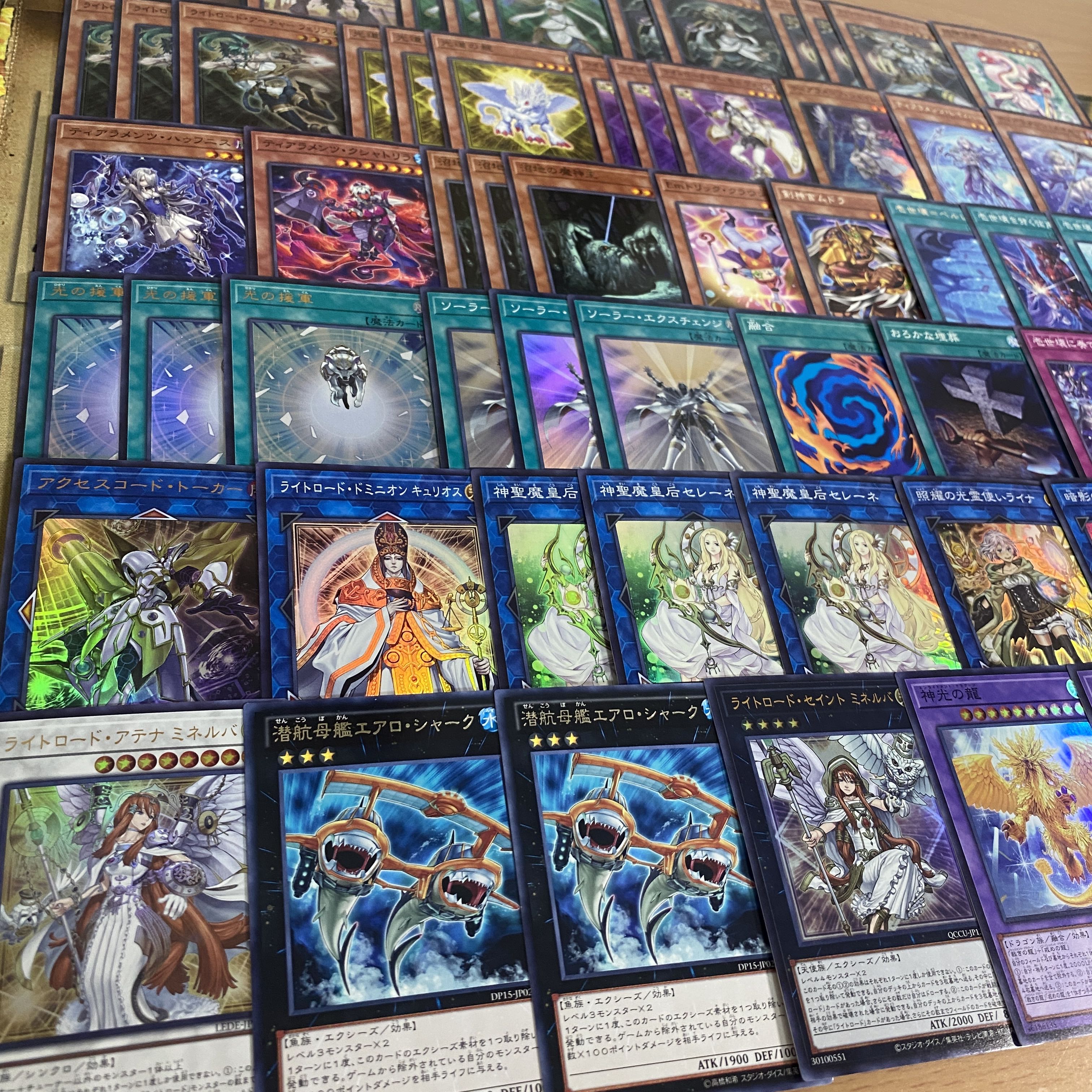 Tearaments Light Road Deck [search below Yu-Gi-Oh, full-scale construction, summary sale, early 2nd period, relief, gateball, deck parts]. 1枚