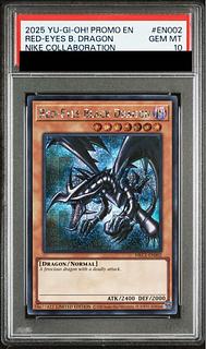 【PSA10】真紅眼の黒竜 (英語版/ナイキロゴ) [シークレット] {NKC1-EN002} 1枚