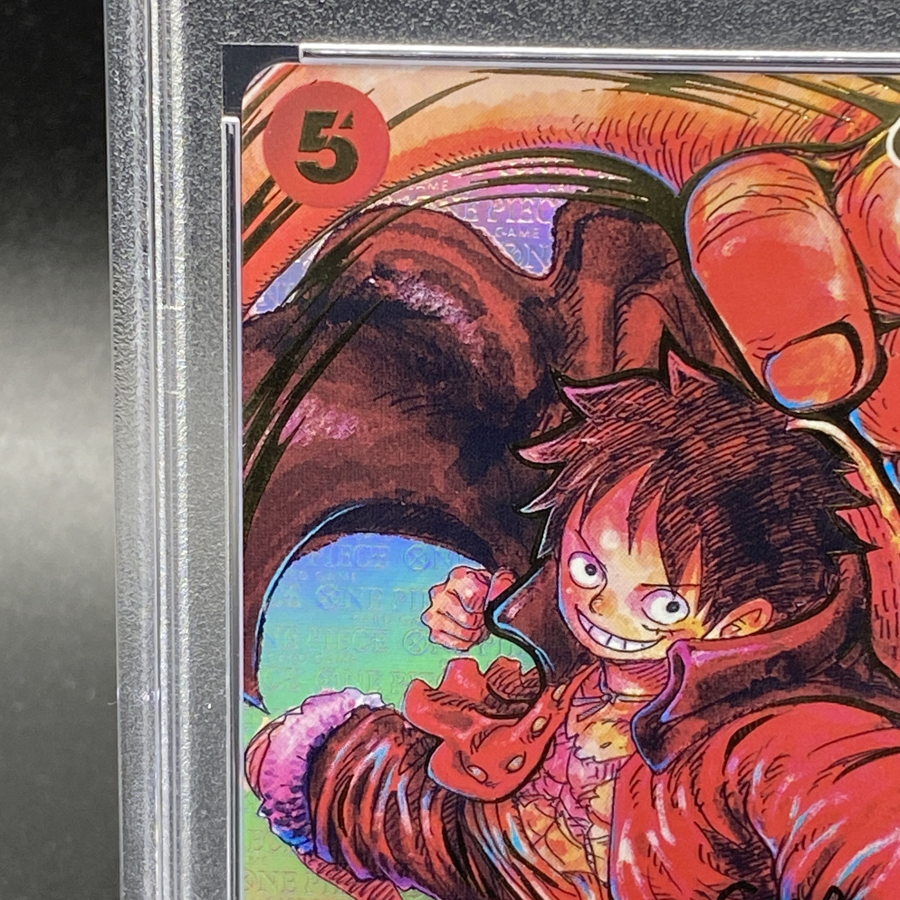 【PSA10】モンキー・D・ルフィ(パラレル)(サイン入り) P-SR ST01-012