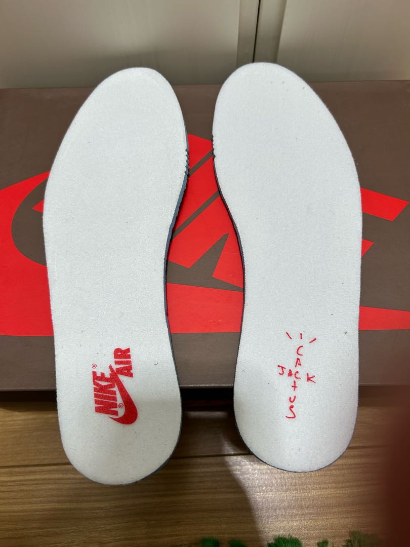 値下げ！ トラヴィス・スコット × ナイキ エアジョーダン 1 ハイ Og Ts Sp セイル/ダークモカユニバーシティレッド/ブラック 27cm