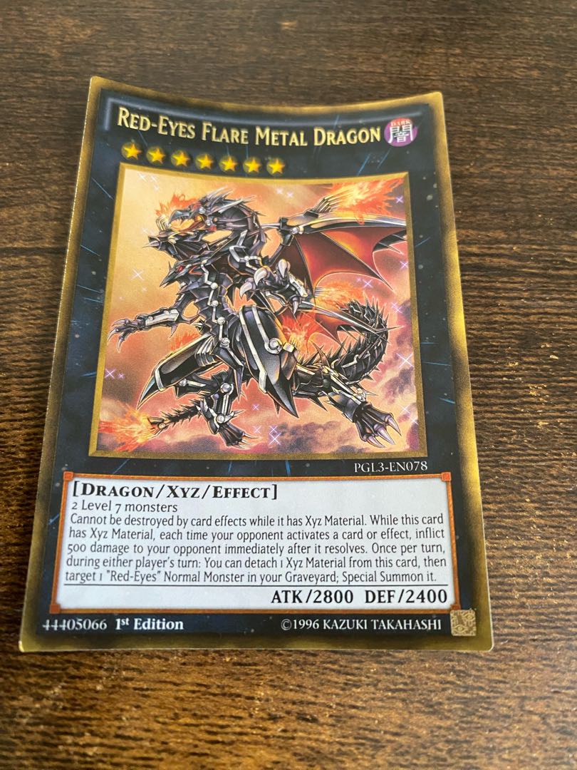 Red-Eyes Flare Metal Dragon English Gold