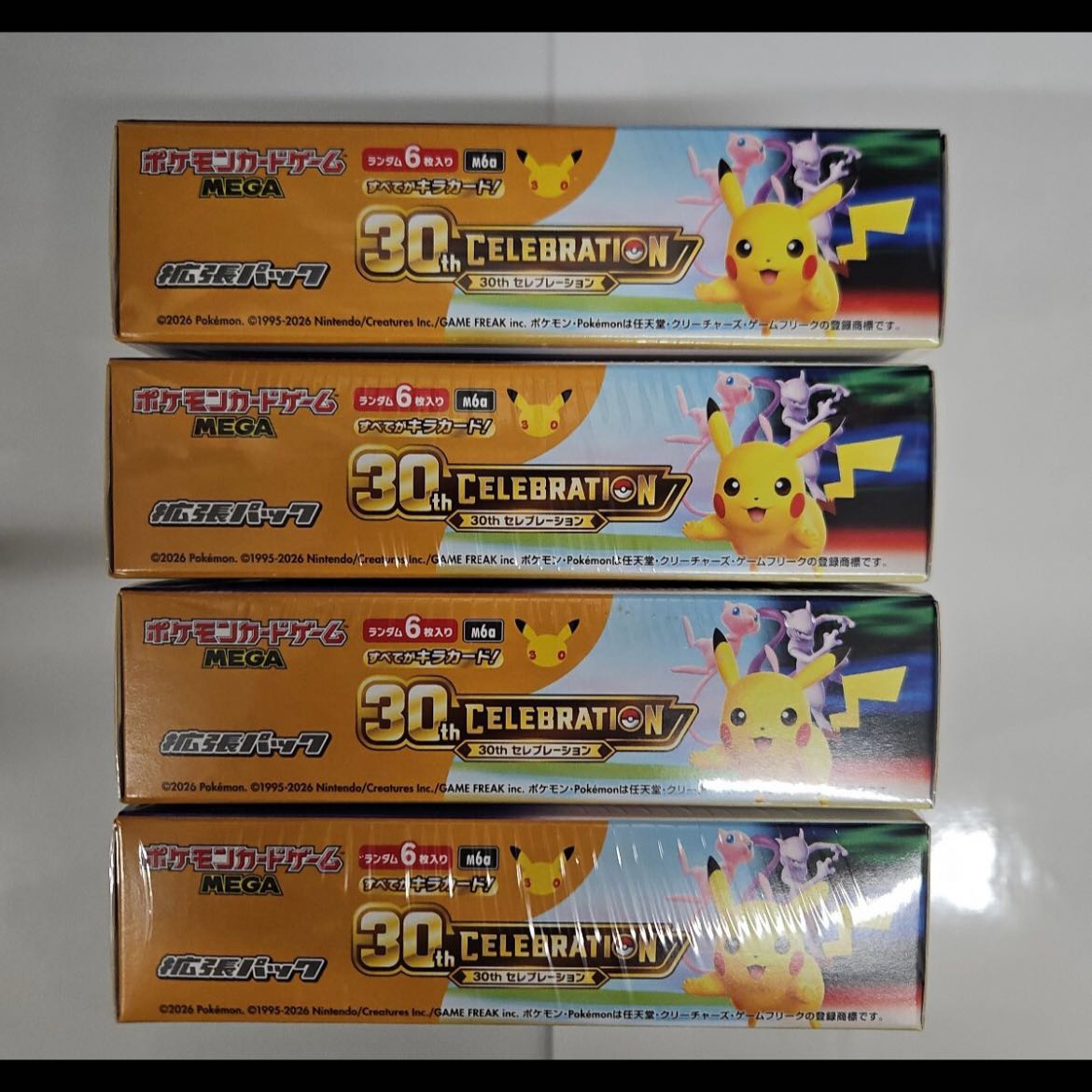 "30th CELEBRATION" Expansion Pack—Unopened Box  4BOX