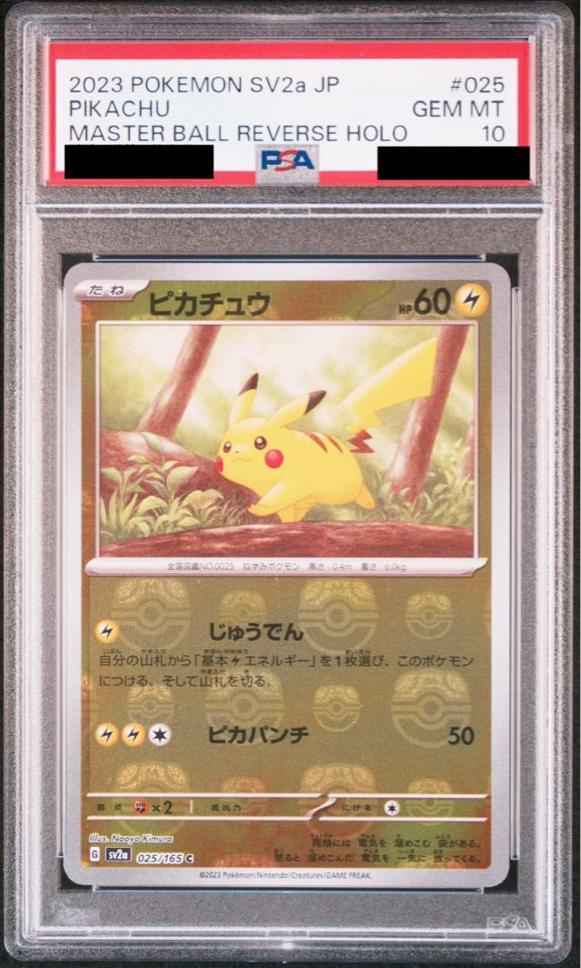 2023年 ポケモン ピカチュウ マスターボールリバースホロ 2023 ピカチュウ マスターボールリバースホロ