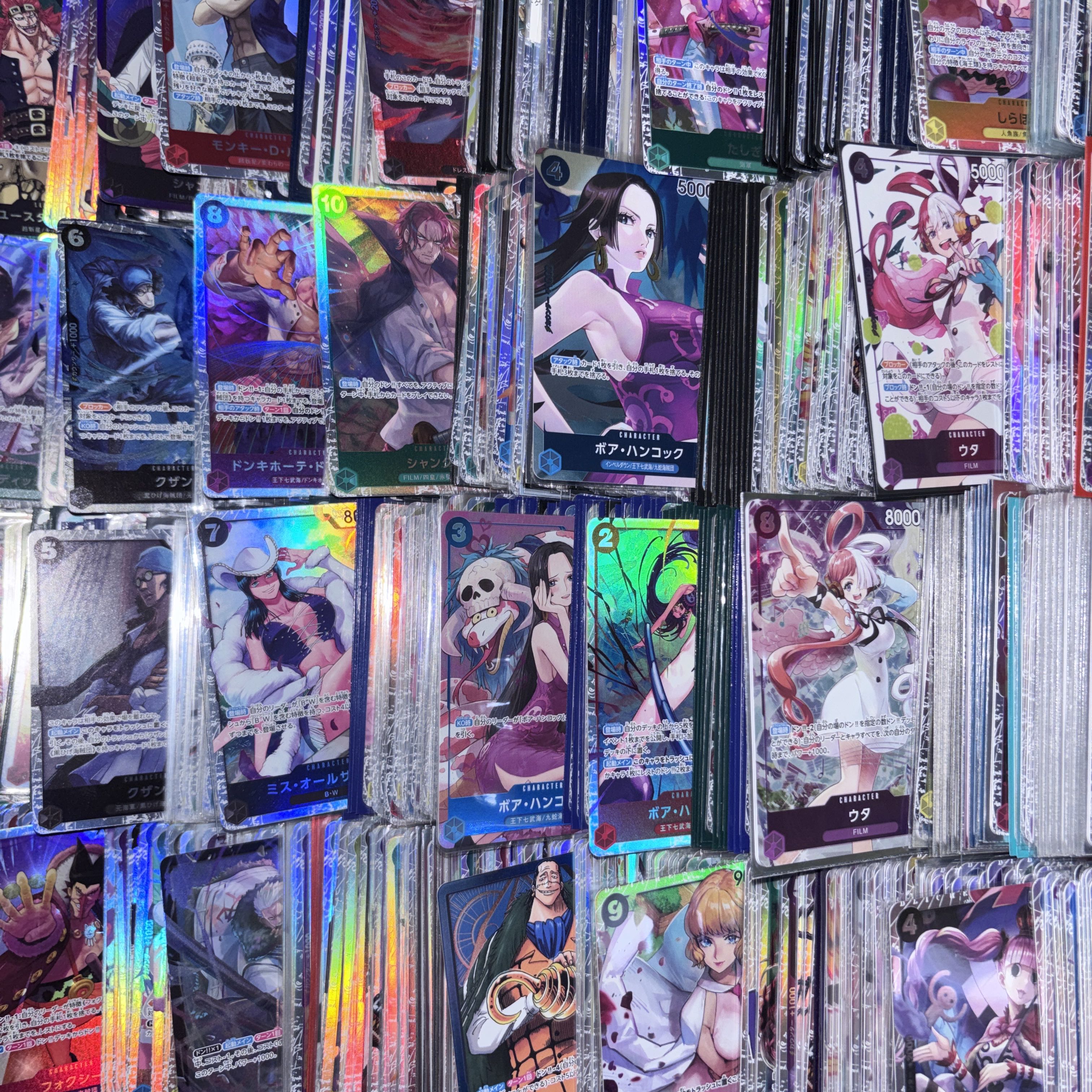 No. 108 One Piece Cards: SR and Higher—Bulk Sale of Approx. 3,000 Cards—Holo Cards  Retired Collection  Egghead  Luffy, Hancock 1枚