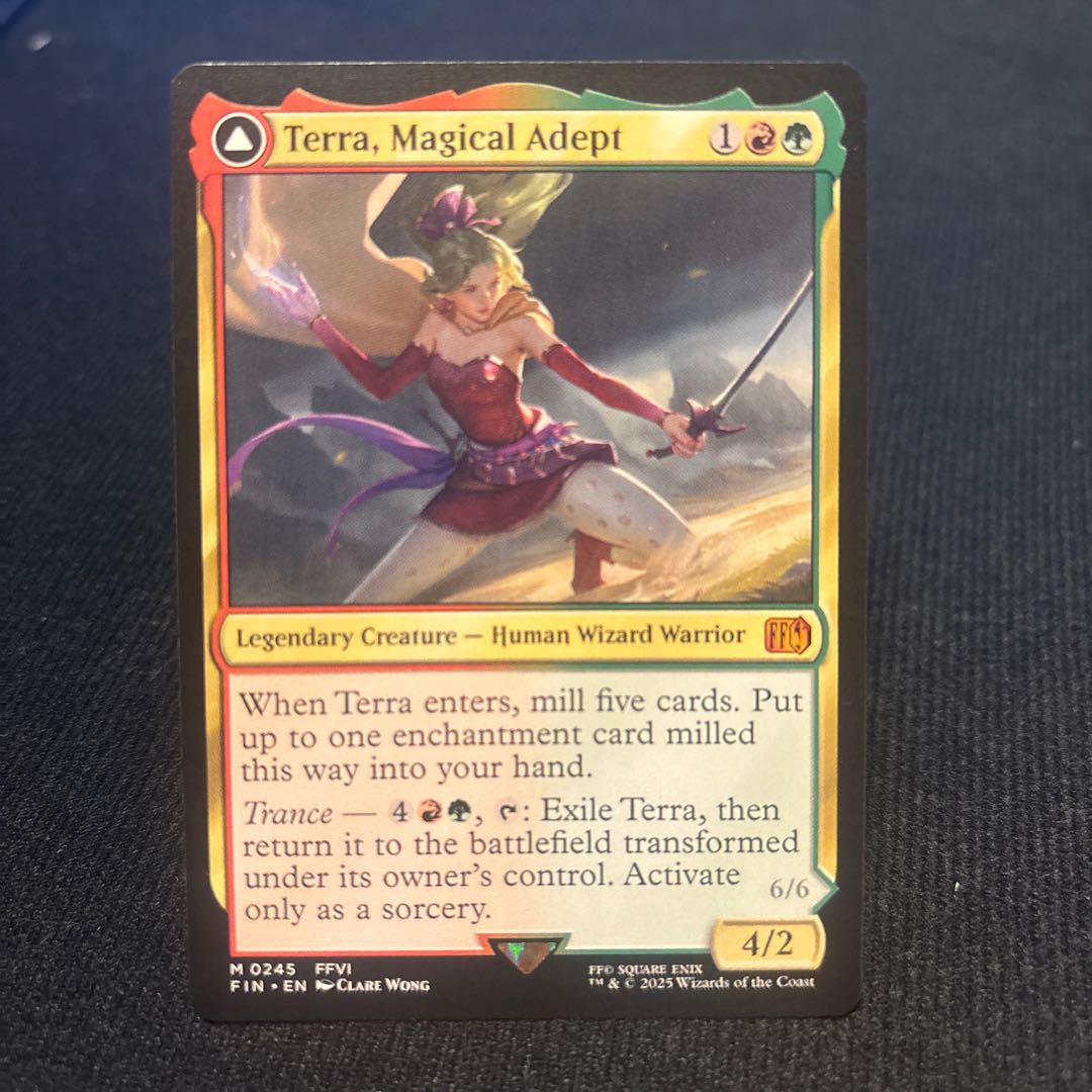 Tina, Magical Adept / Esper Terra, Girl of the Blood of the Phantom Beast, Gold R 1枚