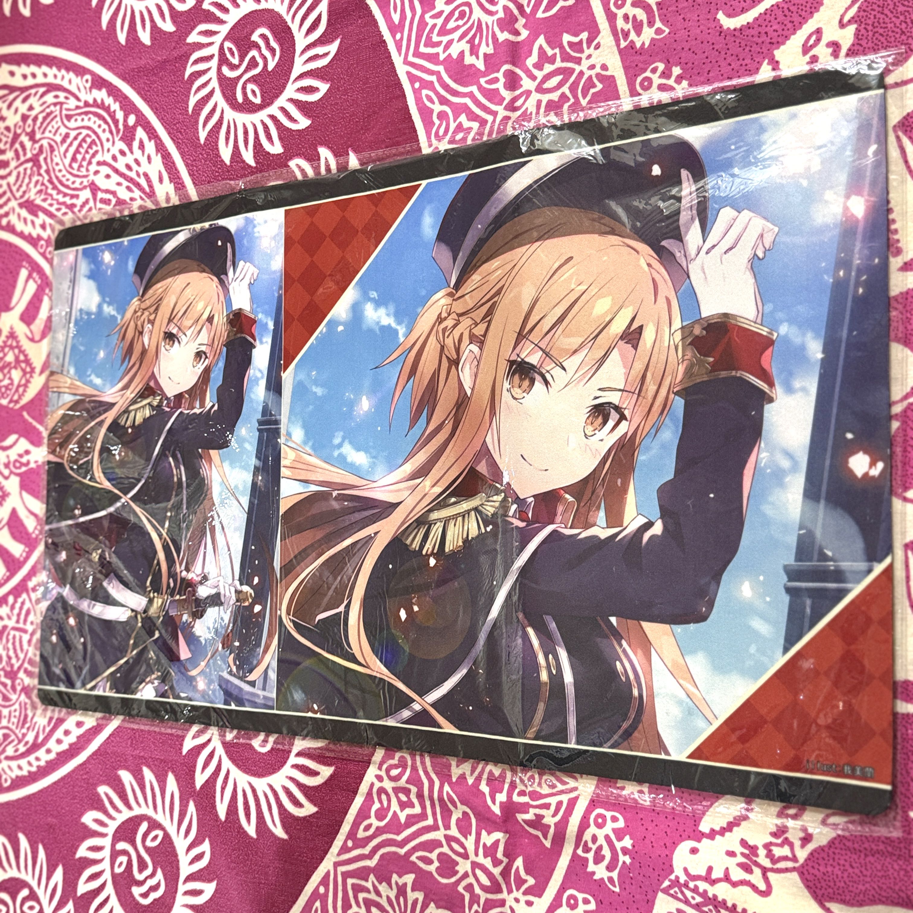 Sword Art Online SAO Asuna military uniform frontier game play mat