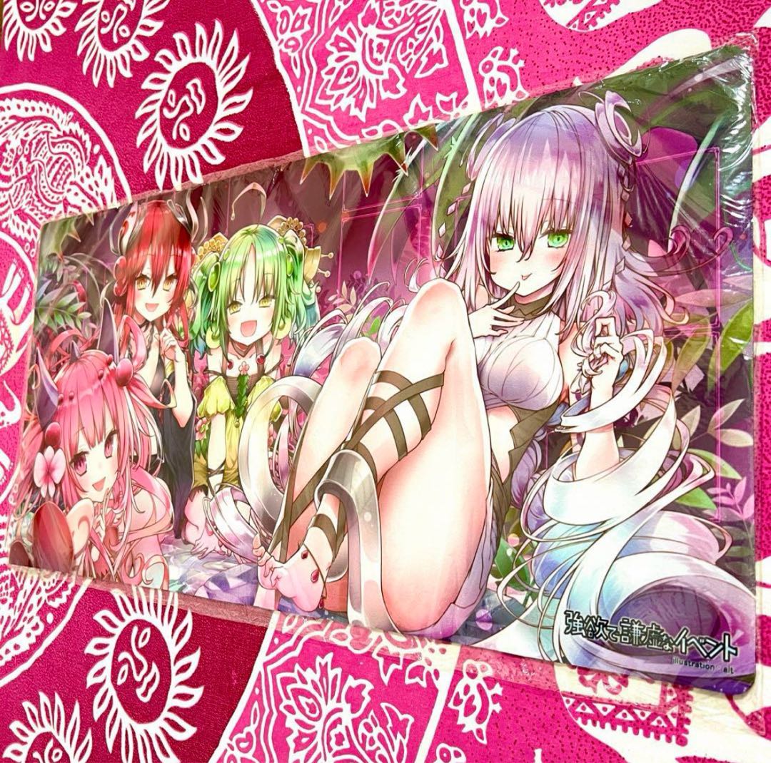 遊戯王 強欲で謙虚なイベント 蠱惑魔 プレイマット