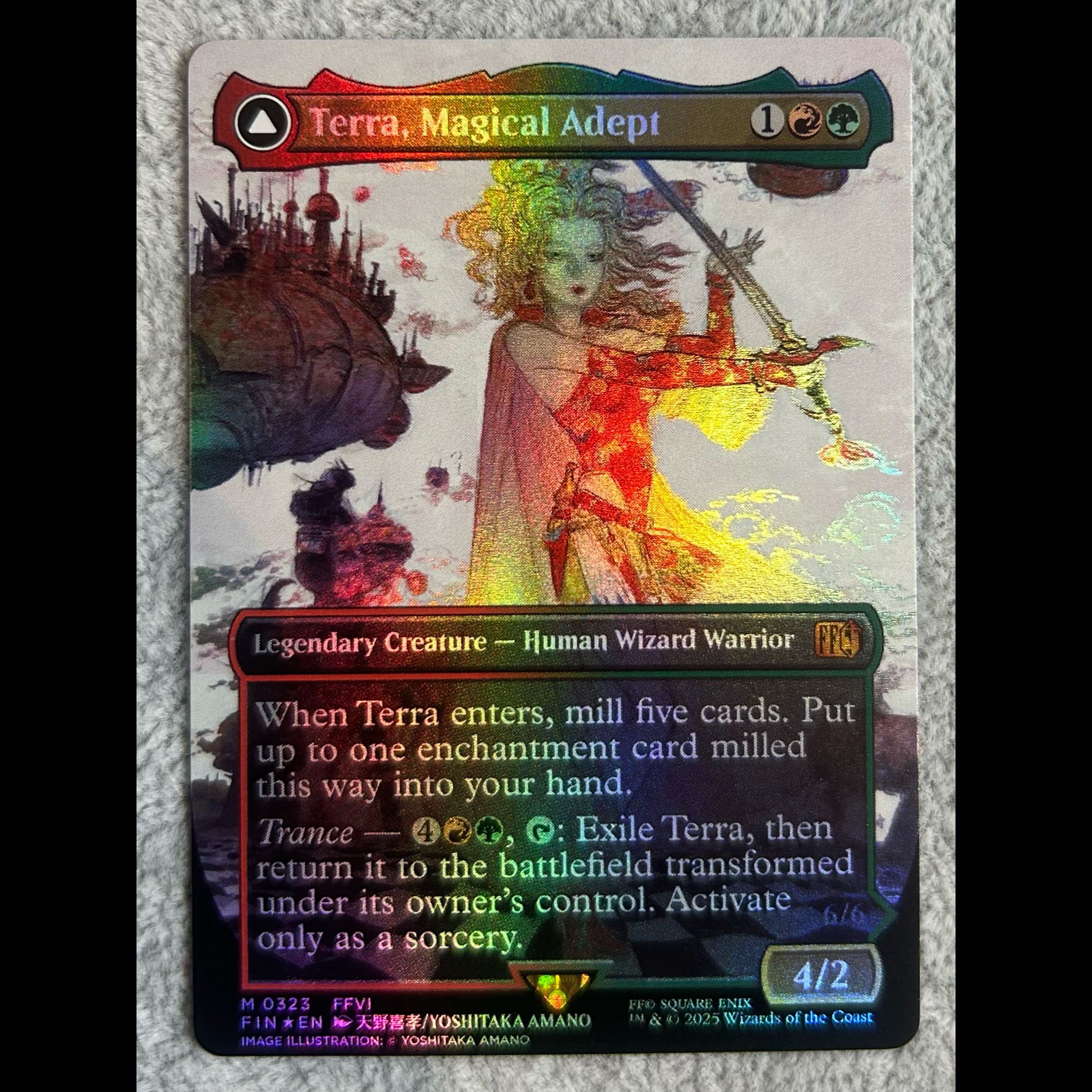 《Tina, Magical Adept/Terra, Magical Adept》 (Borderless/Foil) [FIN] 1枚 ...