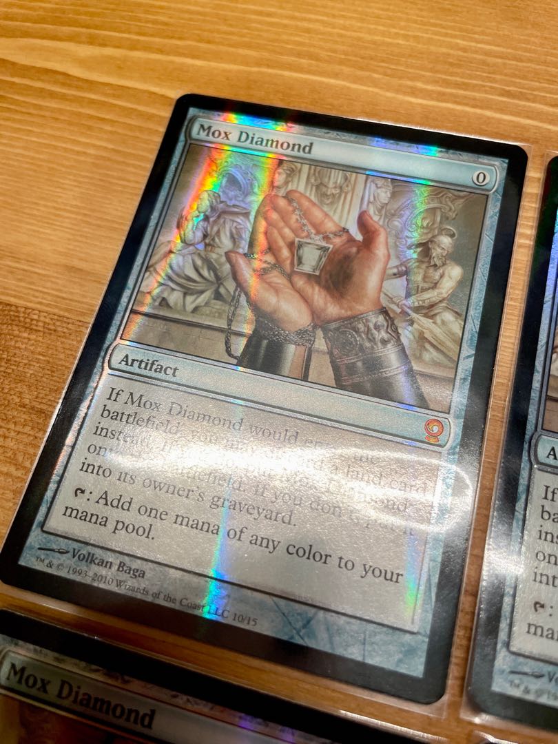 Mox Diamon (genus of diamondfish) Mox Diamond/Mox Diamond 4 foil FtV MTG