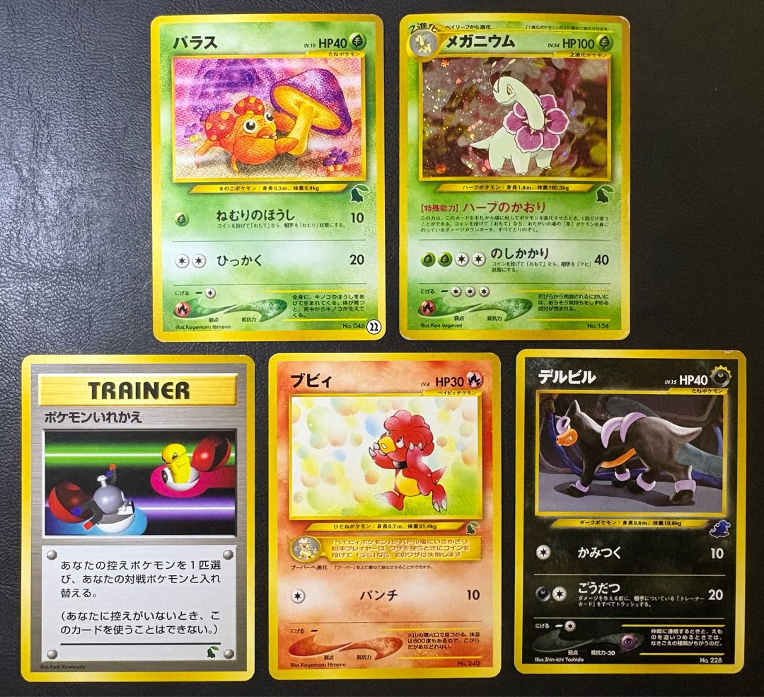neo intro pack set (Totodile mark & Chikorita mark) Pokemon old back 11枚