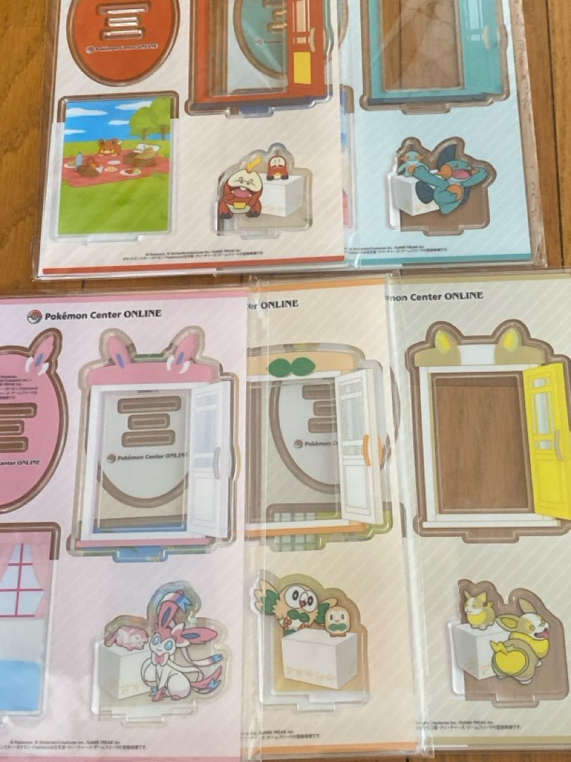 Pokemon Center Online Acrylic Stand Set of 5