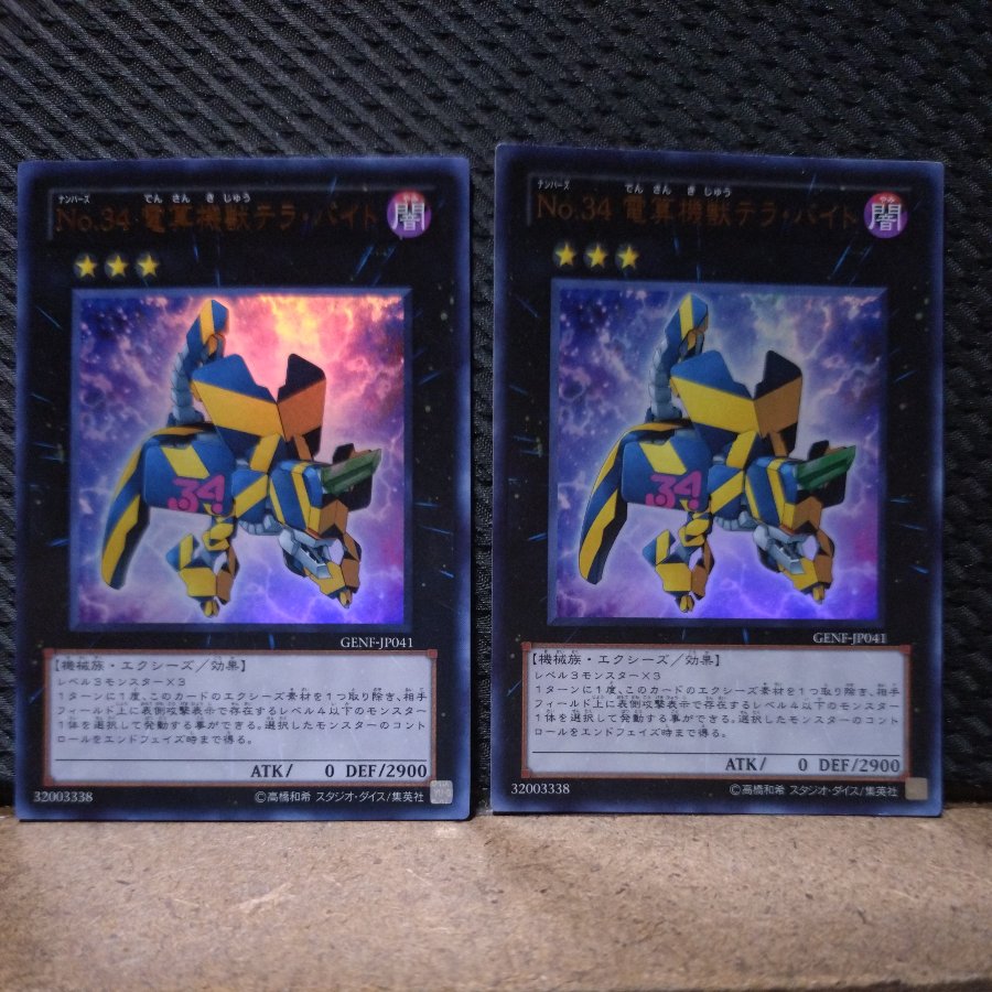 【ぽぽたん】遊戯王  -1195  No.34 電算機獣テラ・バイト ウルトラ   ２枚 2枚