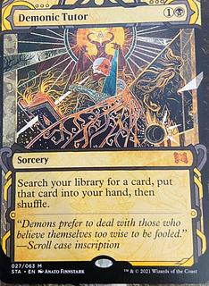 MTG Demonic Tutor Demonic Tutor STA Strixhaven mtg magic the gathering ff uma