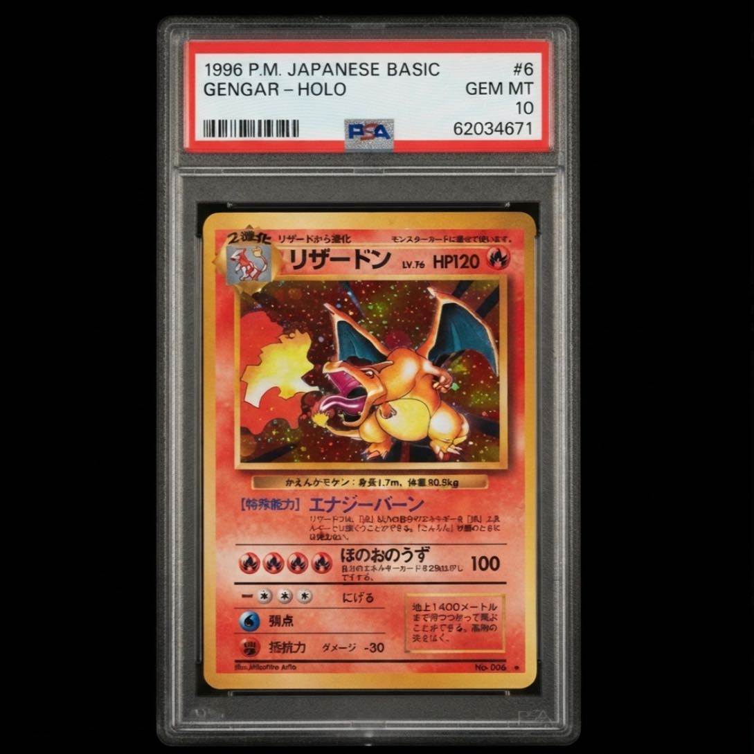 [PSA10] Charizard (Old Back) 1996 Pokémon Card, First Edition, GEM MT 1枚