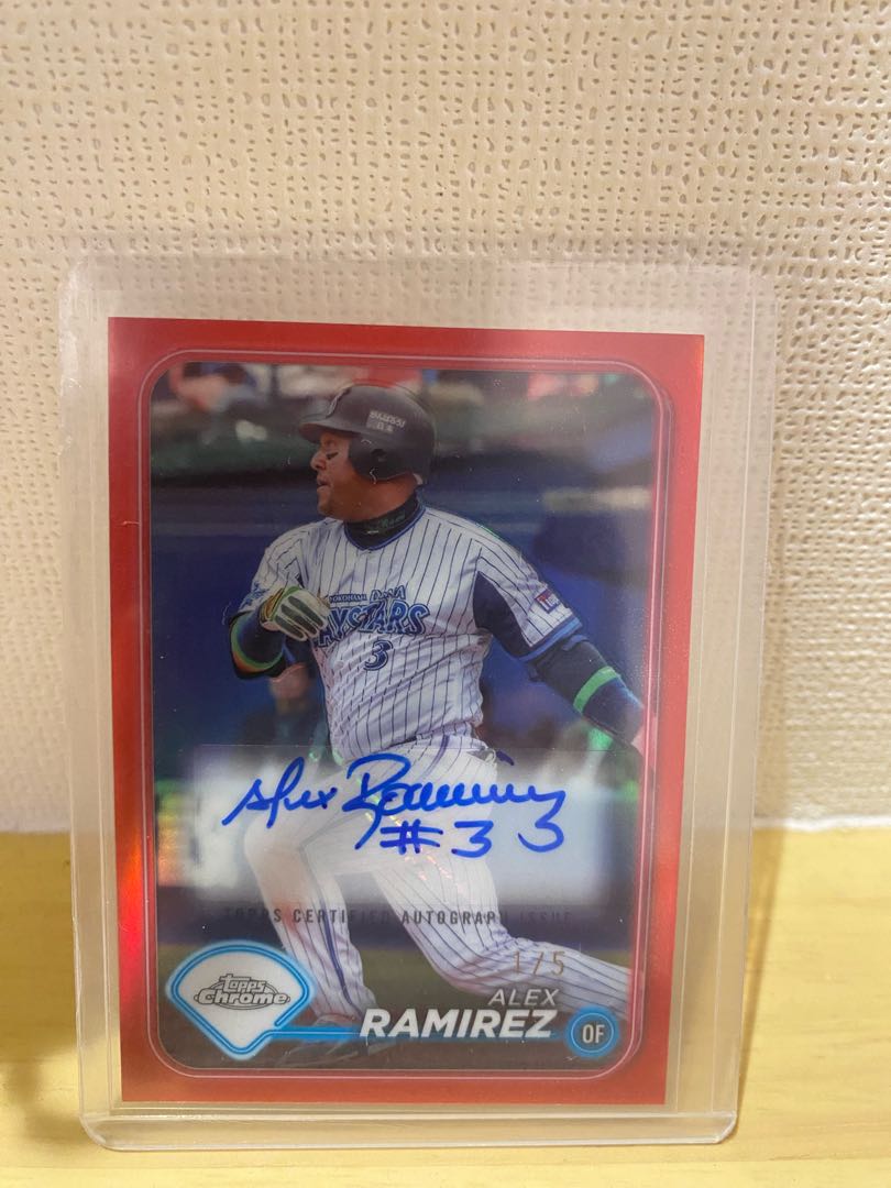 NPB Topps Chrome 【A.ラミレス(DeNA時代)】直筆サイン入り 1/5