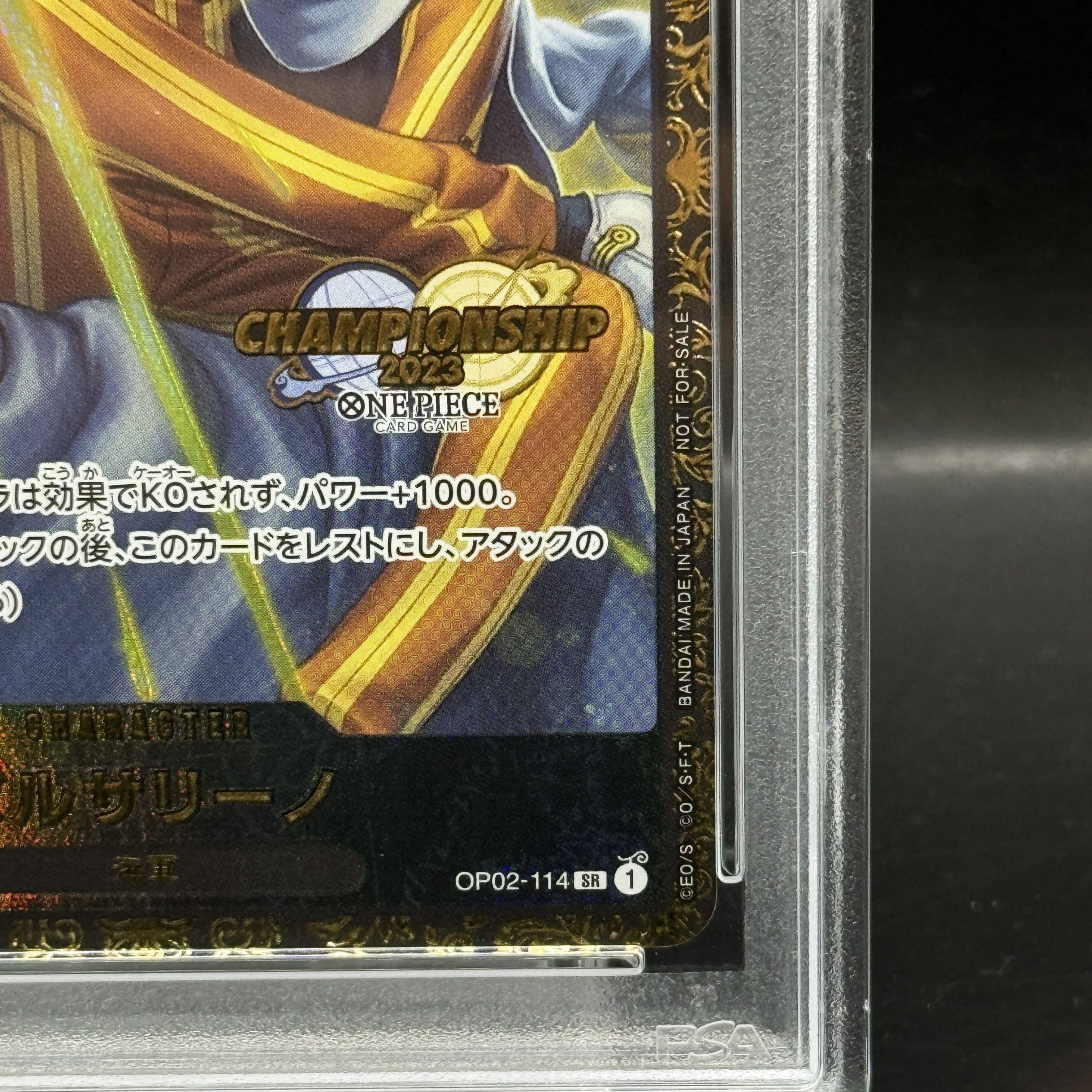 [PSA10] Borsalino Championship 2023 and CS2023 Promo, opened PROMO OP02-114