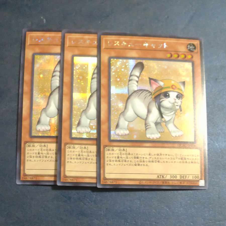 Rescue Cat (different illustration) Secret Rare✕3 [Korindo].