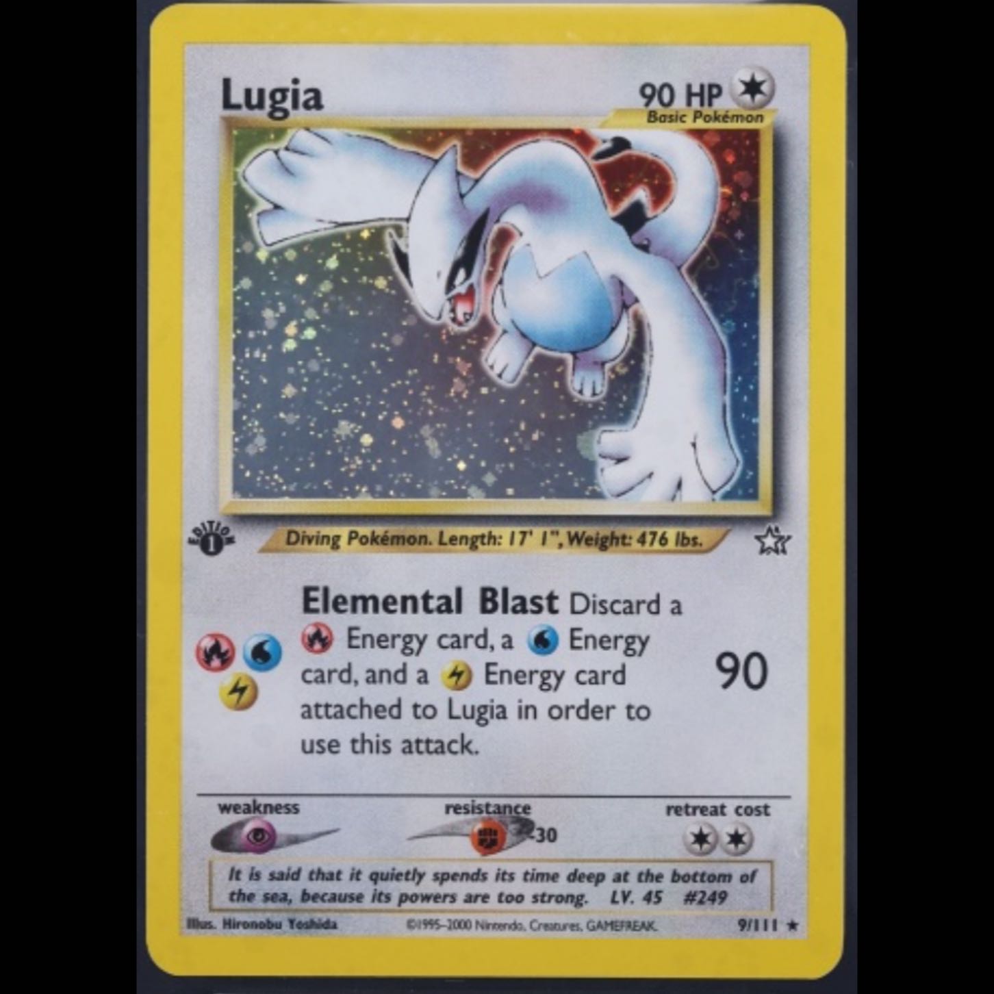 ポケモンカード 英語版 ルギア 1st Edition Neo Genesis lugia Holo 海外版 pokmon trading card game 1st Edition 1枚